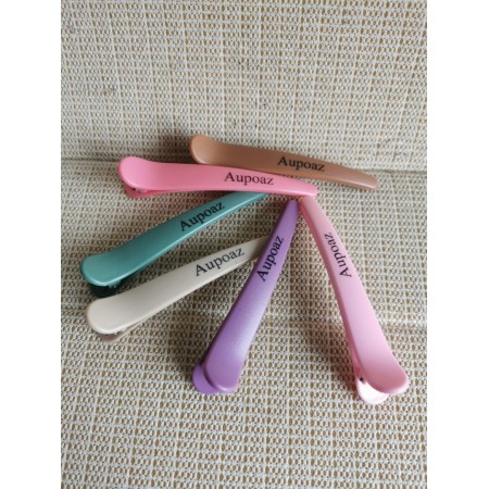 Aupoaz Hair Clips for Styling and Sectioning, Non Slip Hair Clips with Silicone Band, No -Trace Hair Clips for Thick and Thin Hair - Professional Salon Hair Clips (6 Pack) Aupoaz Hair Clips for Styling and Sectioning, Non Slip Hair Clips with Silicone Band, No -Trace Hair Clips for Thick and Thin Hair - Professional Salon Hair Clips (6 Pack)